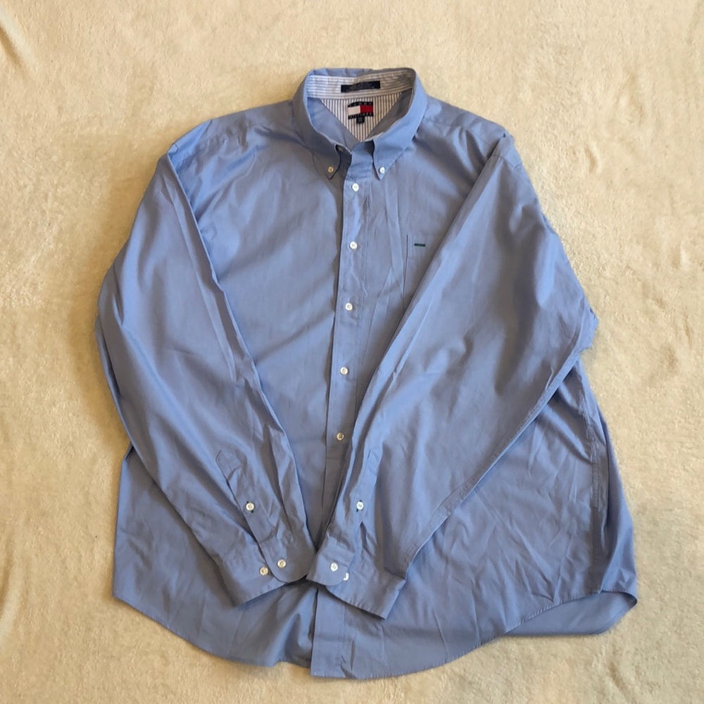 Tommy Hilfiger Men’s Blue Button Down Shirt